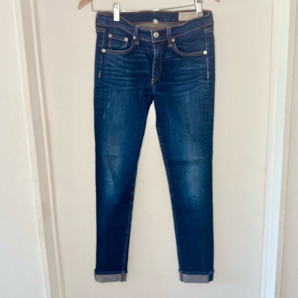 rag & bone Women's Skinny Jeans - Dark Blue